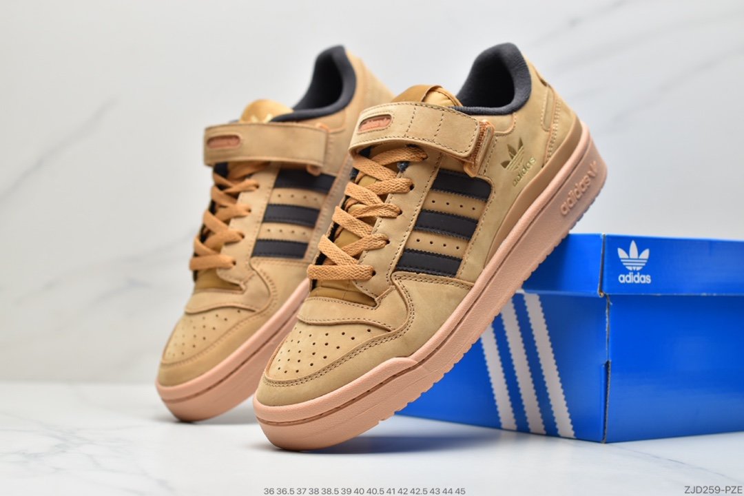 Adidas Forum 84 Low Beige Low Top All-match Trend Casual Sports Sneakers GW6230