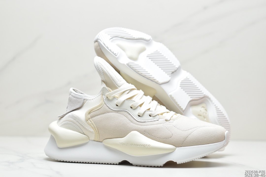 YohjiYamamoto Sanben Yoji Y-3 Kaiwa Chunky Sneakers Kaiwa Series Retro Wild Lightweight Casual Sports Dad Jogging Shoes GX6079