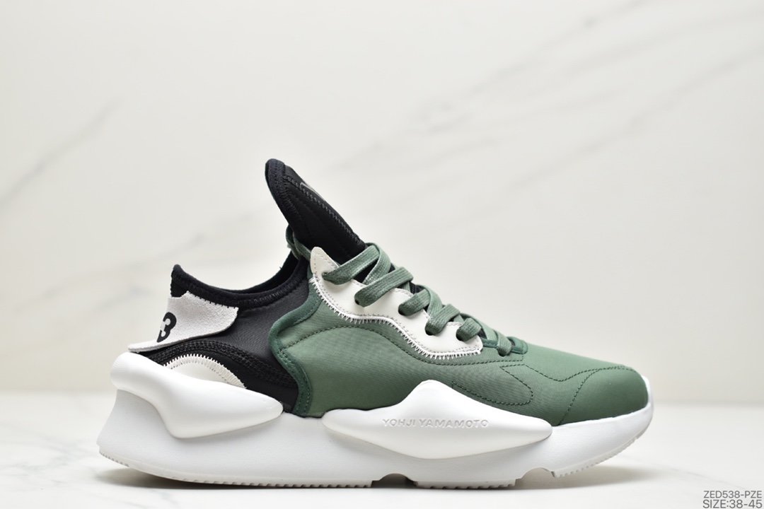 YohjiYamamoto Sanben Yoji Y-3 Kaiwa Chunky Sneakers Kaiwa Series Retro Wild Lightweight Casual Sports Dad Jogging Shoes GX6079