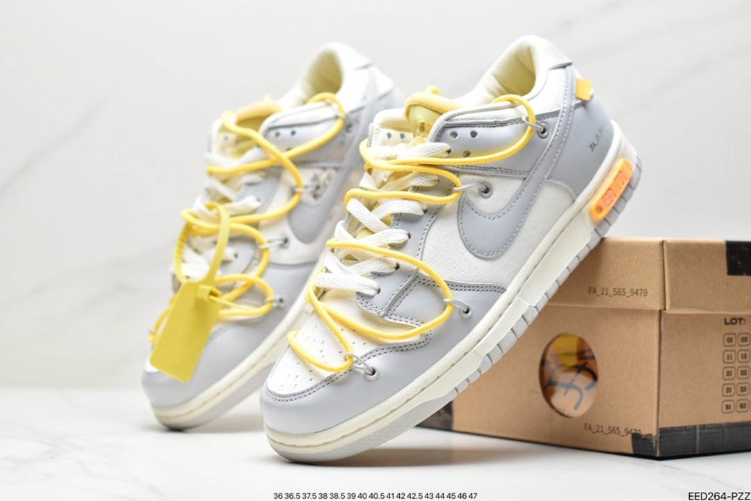 Off-White x Nike Dunk Low NO.3 White Laces DM1602-118