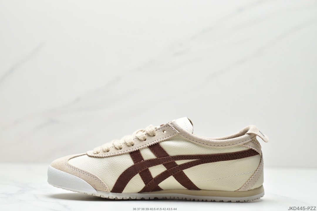 Onitsuka Tiger Mexico 66 Classic Running Shoes ”Leather White White Grey Black” 1183B815