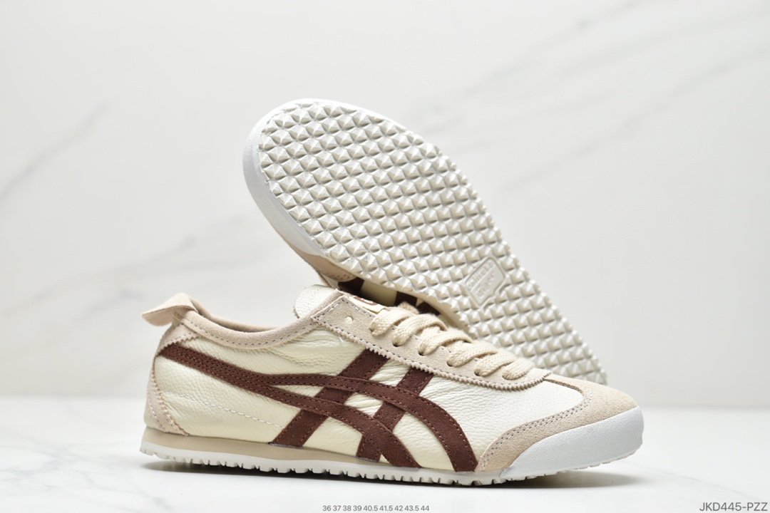 Onitsuka Tiger Mexico 66 Classic Running Shoes ”Leather White White Grey Black” 1183B815