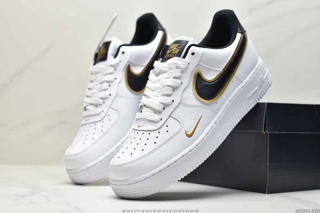 Nike Air Force 1 React LV8 White Black Gold DA8481-100