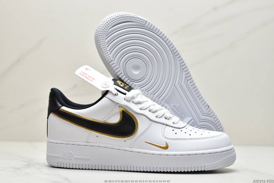 Nike Air Force 1 React LV8 White Black Gold DA8481-100