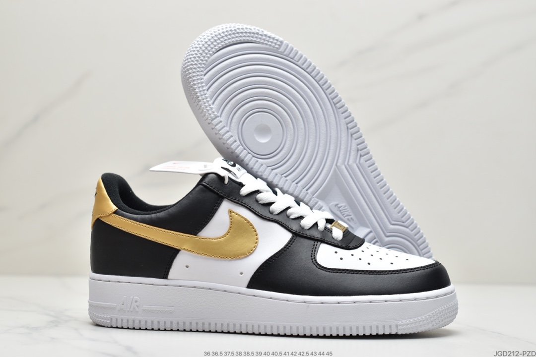 Nike Air Force 1 React LV8 White Black Gold DA8481-100