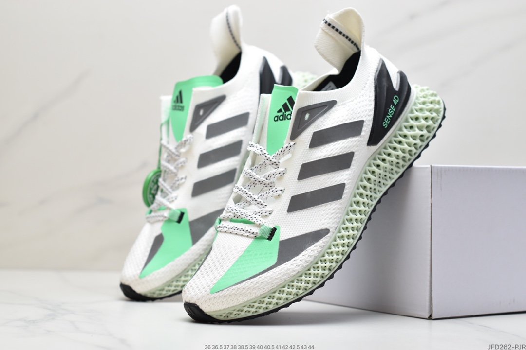 Adidas Alphaedge 4D Knit Breathable Casual Sports Jogger Upper with a classic running shoe