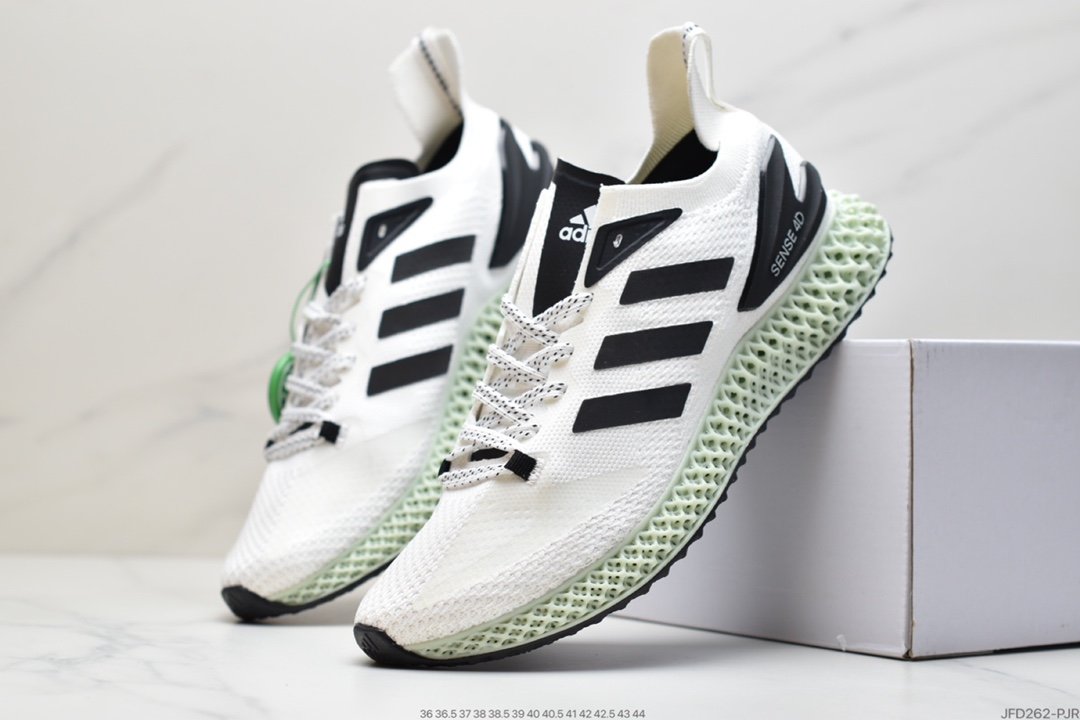 Adidas Alphaedge 4D Knit Breathable Casual Sports Jogger Upper with a classic running shoe