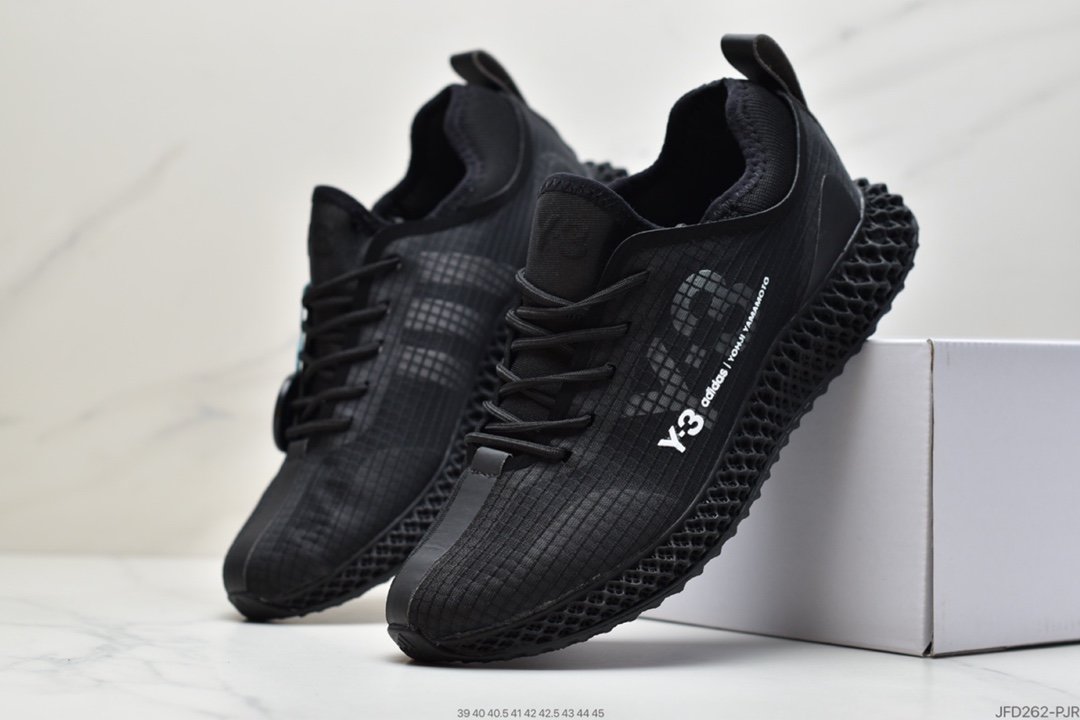 Adidas Alphaedge 4D Knit Breathable Casual Sports Jogger Upper with a classic running shoe