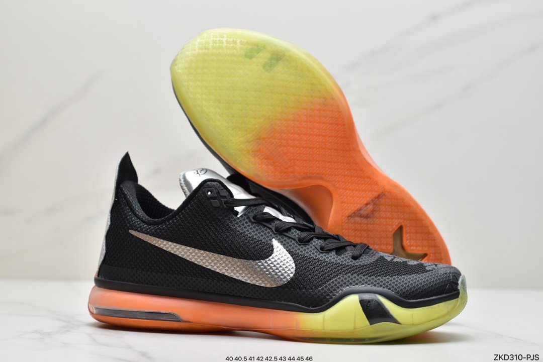 Nike ZOOM Kobe 10 EP ”AS All Star” ZK10 Kobe 10 low-top sports basketball shoes ”All Star Black Yellow Green” 742546-097