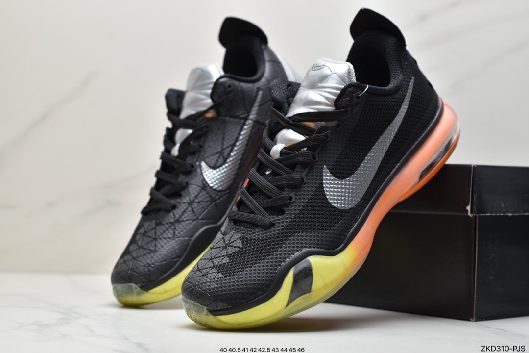 Nike ZOOM Kobe 10 EP ”AS All Star” ZK10 Kobe 10 low-top sports basketball shoes ”All Star Black Yellow Green” 742546-097