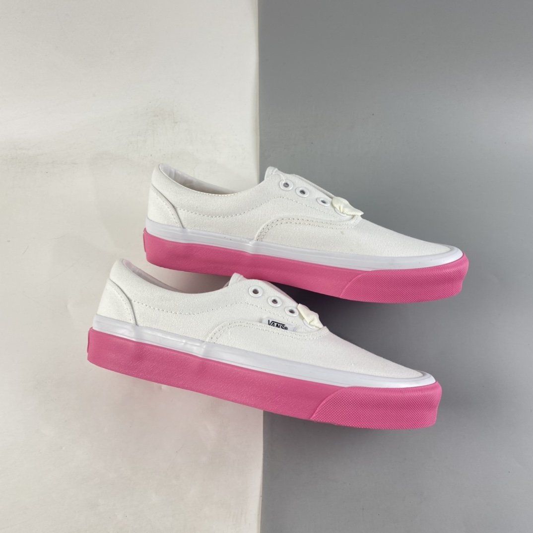 CDGVANS co-branded pink and white shoes CDG GRIL co-branded canvas shoes VN0AZK103XH