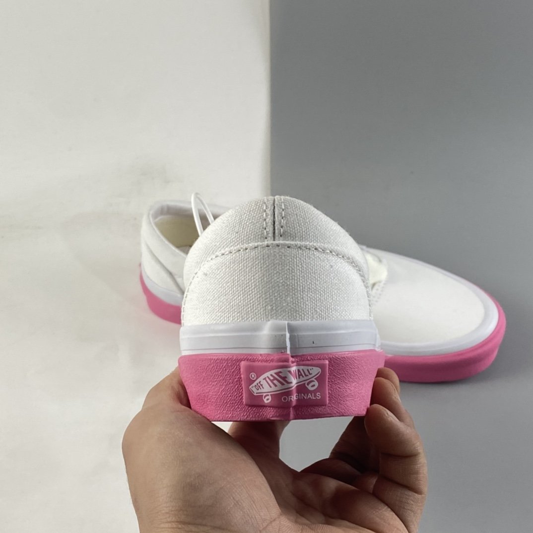 CDGVANS co-branded pink and white shoes CDG GRIL co-branded canvas shoes VN0AZK103XH