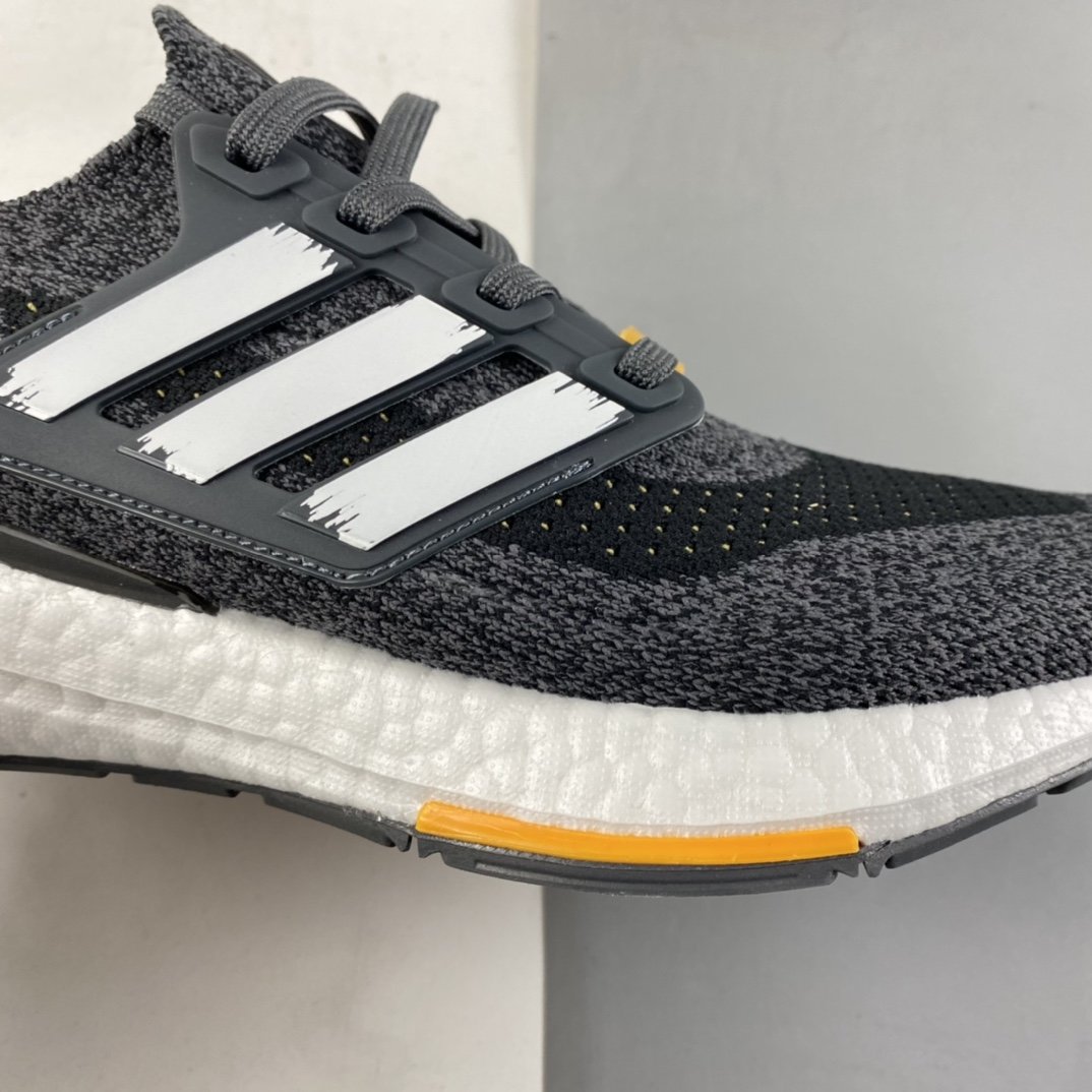 Adidas UltraBoost 21 Thick Popcorn Sock Knit Upper Casual Sports Jogging Shoes GW5838