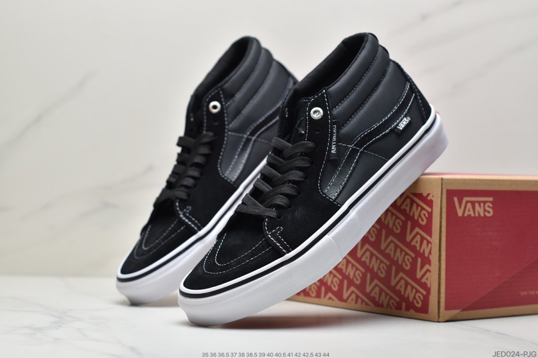 Vulcanization Process Vans VANS Sk8-Mid Pro Classic Middle Help Men's and Women's Casual Sports Sneakers