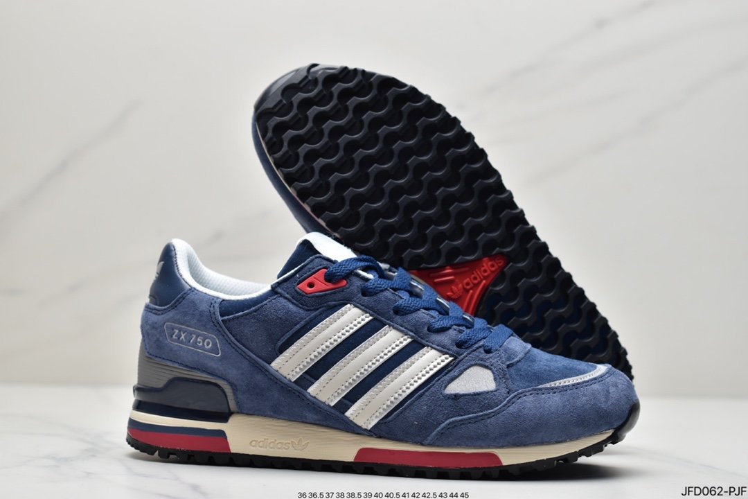 Adidas Clover Originals ZX750 series sports running shoes D65229