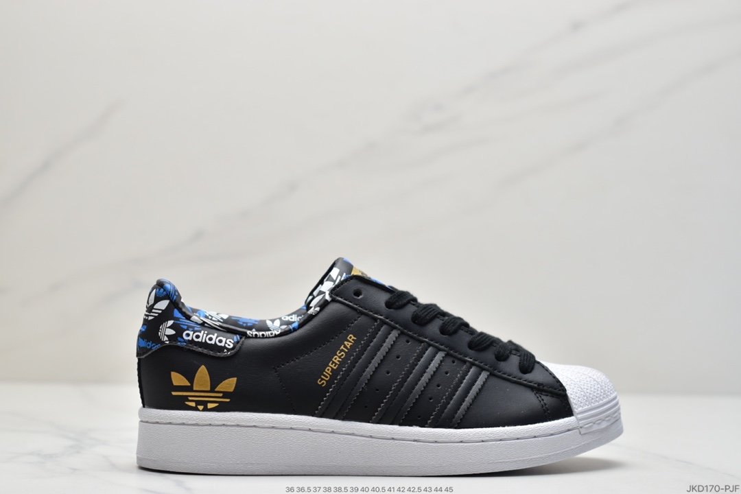 adidas Originals Superstar”White/Blue And White Porcelain”板鞋HO0186