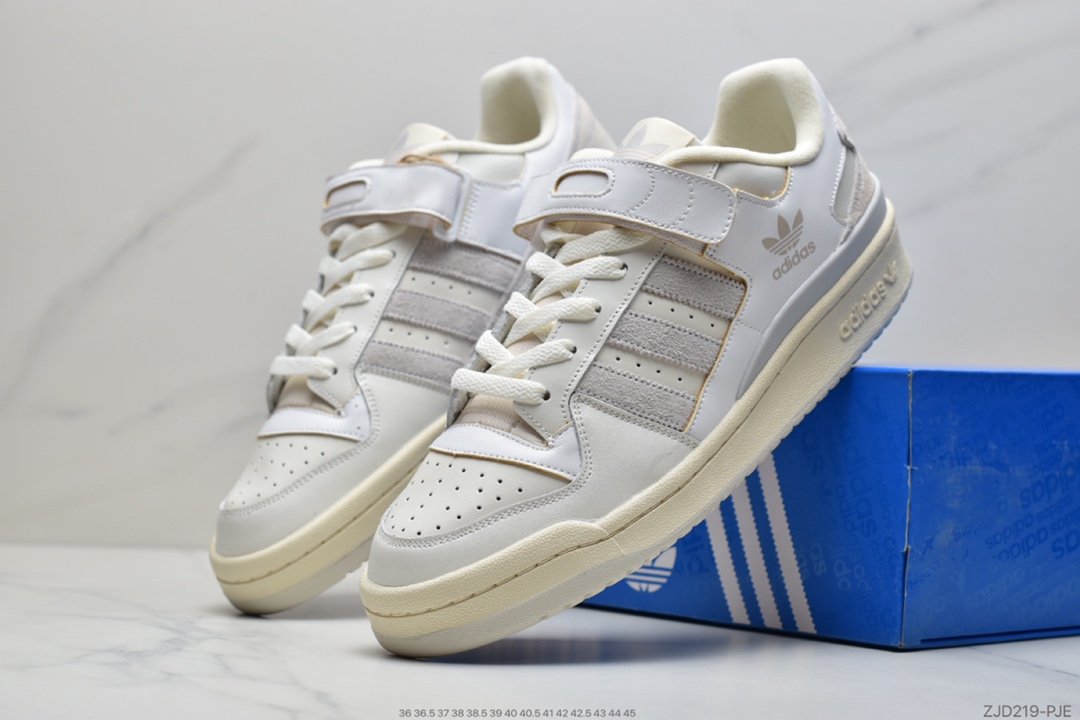 Adidas Forum 84 Low Beige Low Top All-match Trend Casual Sports Sneakers FY4577