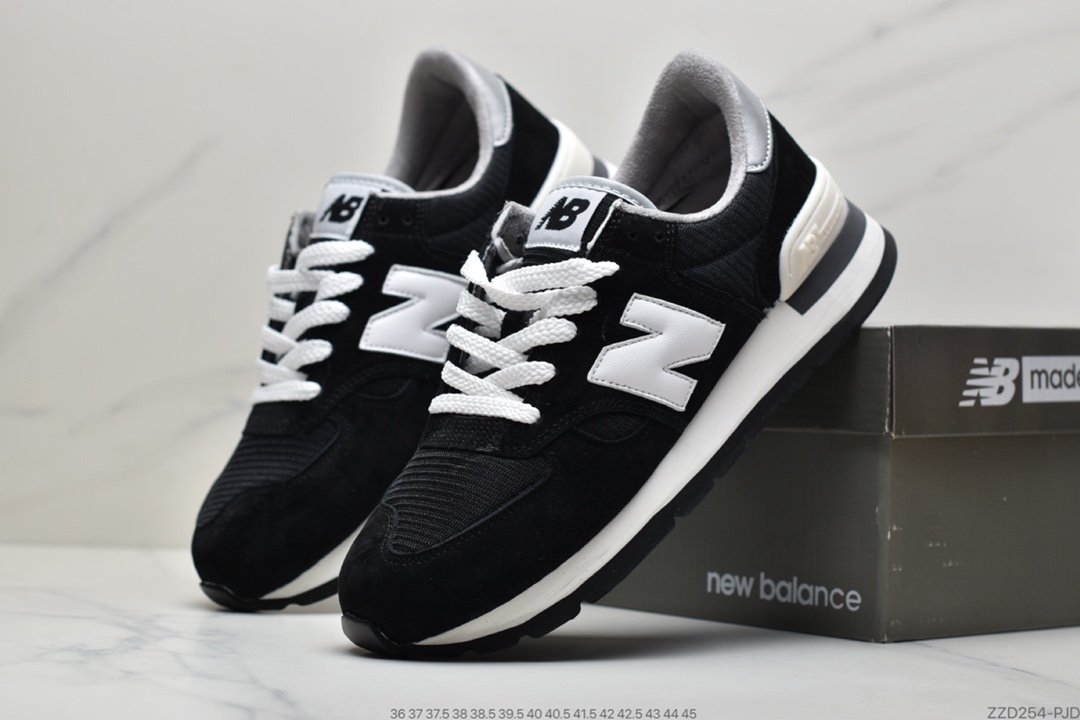 New Balance Made in USA 990V2 high-end casual sports jogging shoes ”Yuanzu gray red label” M990VS2