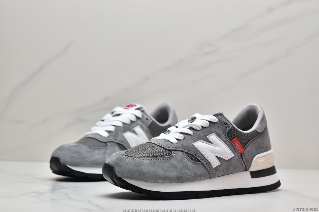 New Balance Made in USA 990V2 High-end American-made jogging shoes ”Yuanzu Gray Red Label” M990VS2