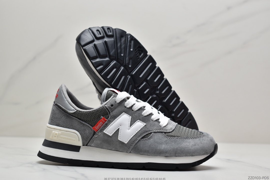 New Balance Made in USA 990V2 High-end American-made jogging shoes ”Yuanzu Gray Red Label” M990VS2