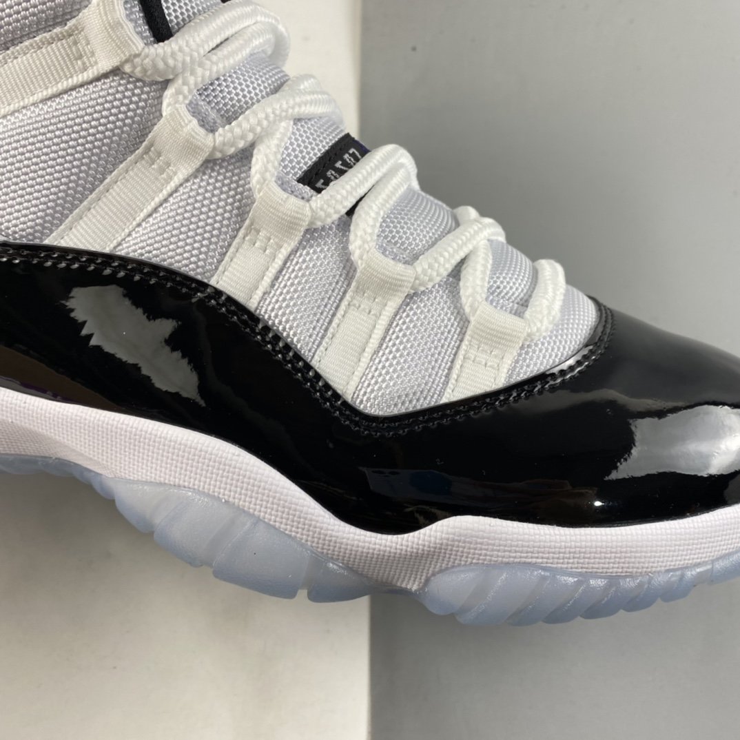 Air Jordan 11Concord aj11 Concord Black and White Basketball Shoes 378037-100