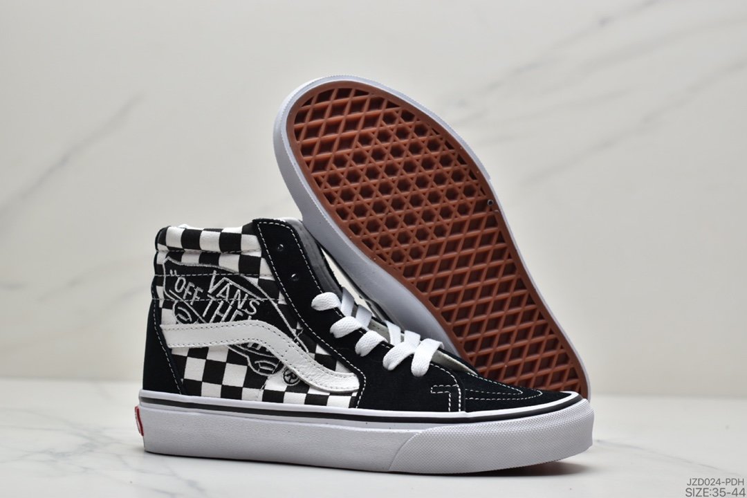 Vans Sk8 Hi Flame Vans men's and women's shoes classic high-top trend skateboard shoes