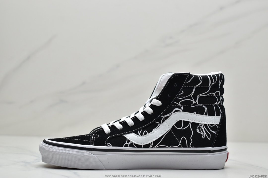 VANS SK8-Hi Slim high-top fashion men's and women's canvas shoes vulcanized shoes couple casual shoes all-match skateboard shoes