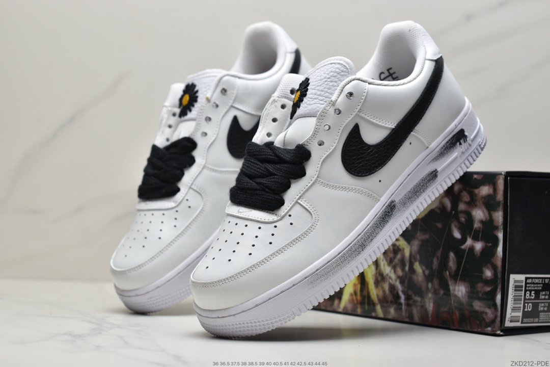 PEACEMINUSONE X Nike Air Force1”Para-Noise 2.0” Black & White Scratch DD3223-100