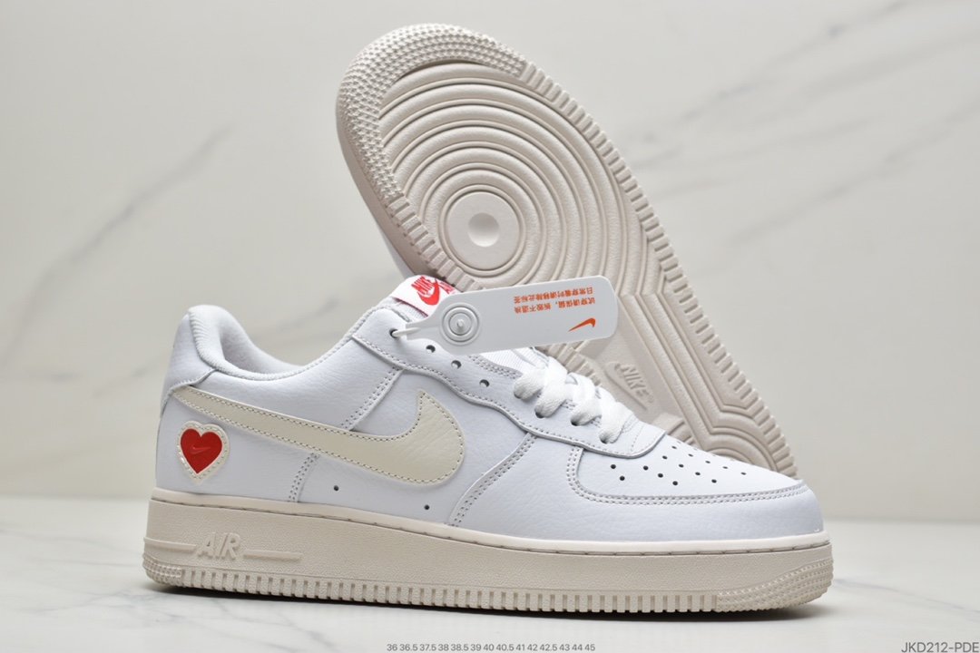 Nike Air Force 1 ”Valentine's Day” Air Force One White Red Valentine's Day DD7117-100