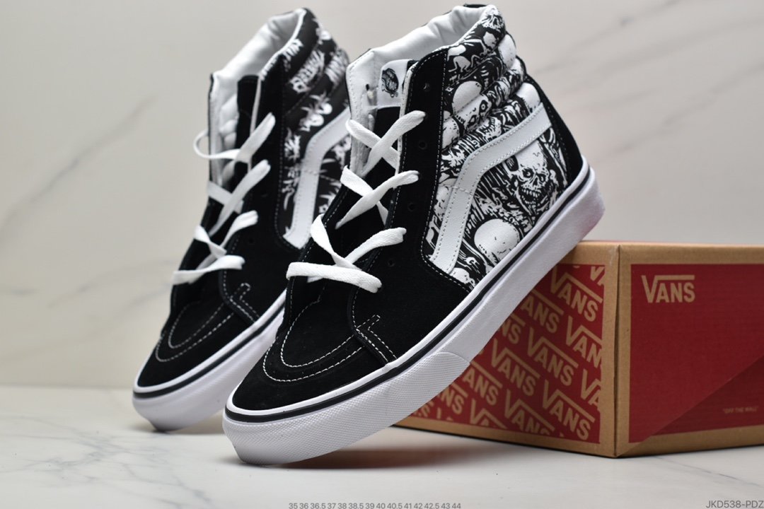 VANS SK8-Hi Slim high-top fashion men's and women's canvas shoes vulcanized shoes couple casual shoes all-match skateboard shoes