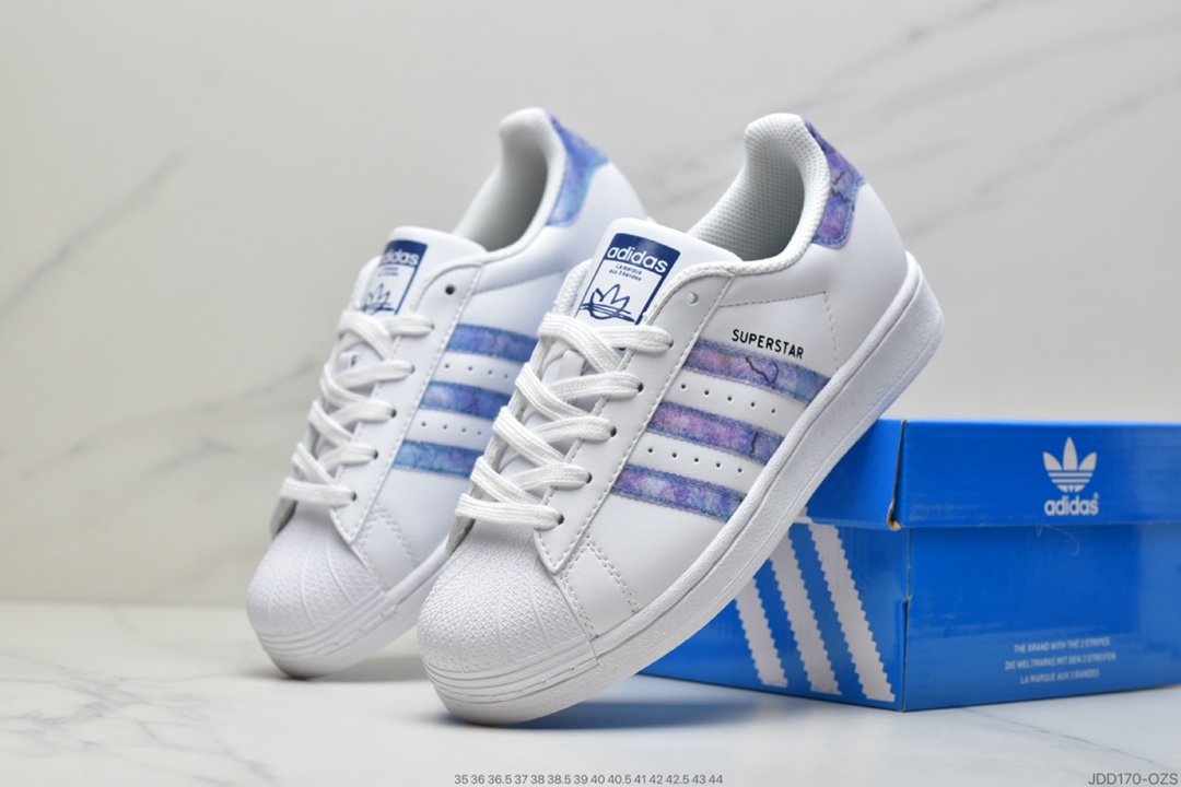 Adidas Originals Superstar clover shell head all-match casual shoes FW2901