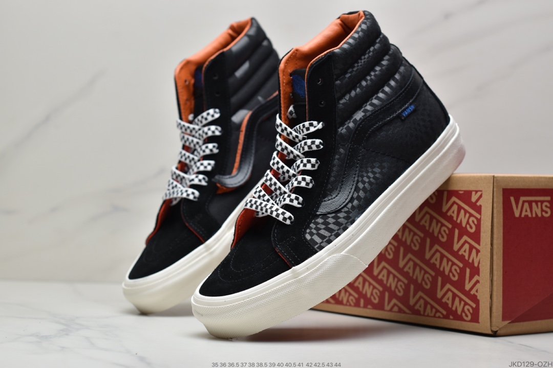 VANS SK8-Hi Slim high-top fashion men's and women's canvas shoes vulcanized shoes couple casual shoes all-match skateboard shoes