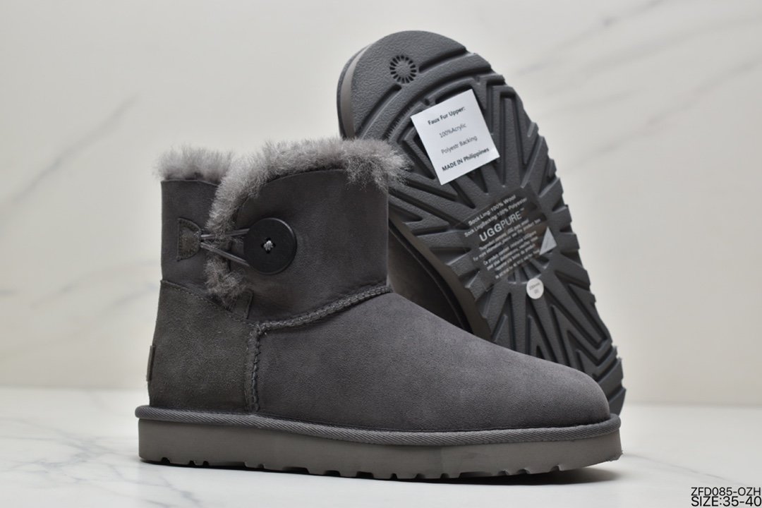 UGG W Classic Ultra Metallic Ultra Novelty Collection Classic Short Padded Fleece Casual Versatile Short Boots