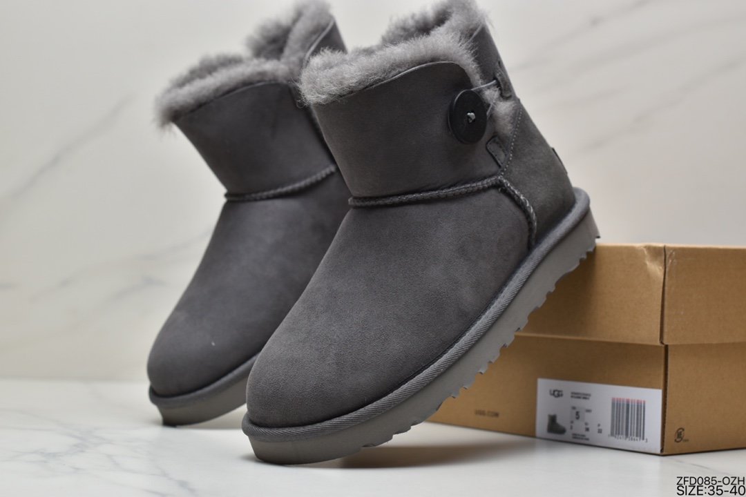 UGG W Classic Ultra Metallic Ultra Novelty Collection Classic Short Padded Fleece Casual Versatile Short Boots