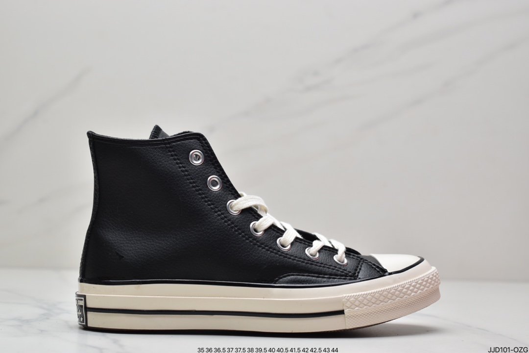 High-top super soft leather converse 1970S classic retro black 170369C