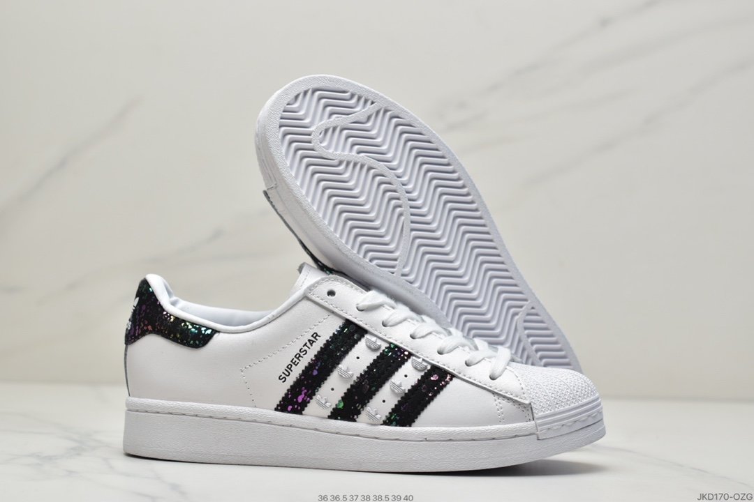 adidas Originals Superstar Metal Toe Shell Head Classic Versatile Casual Sports Sneakers HO4237