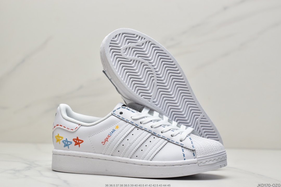 adidas Originals Superstar Metal Toe Shell Head Classic Versatile Casual Sports Sneakers HO4237