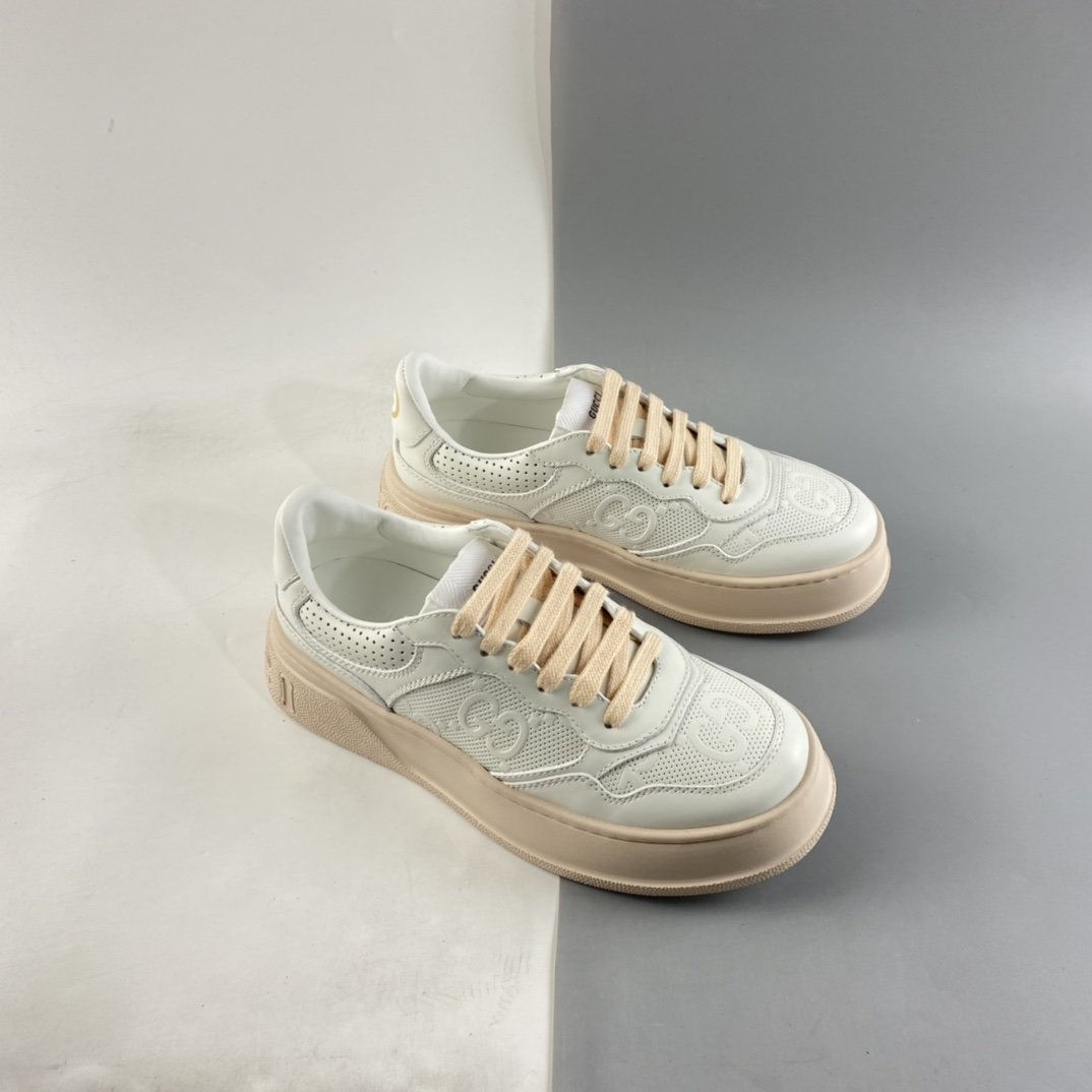 GUCCI Chunky B luxury brand Gucci low-top all-match leather casual casual sneakers