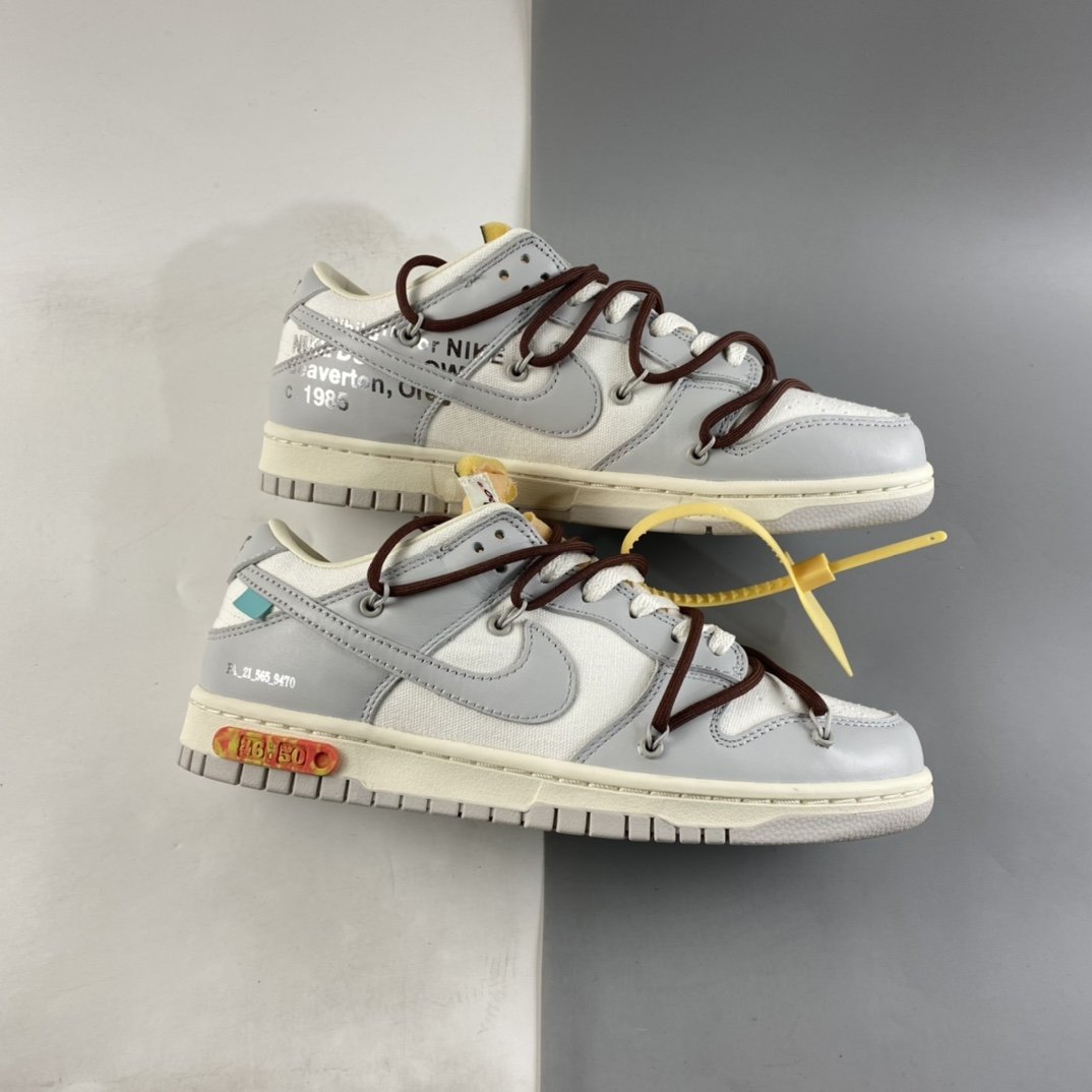 Off-White x Nike SB Dunk Low ”The 50” Dunk Series Low-Top Classic Versatile Casual Sneakers DM1602-102