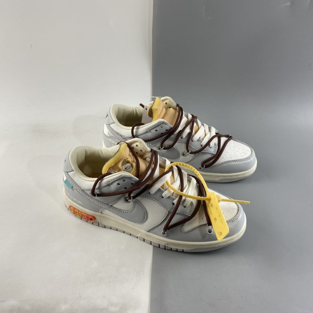 Off-White x Nike SB Dunk Low ”The 50” Dunk Series Low-Top Classic Versatile Casual Sneakers DM1602-102