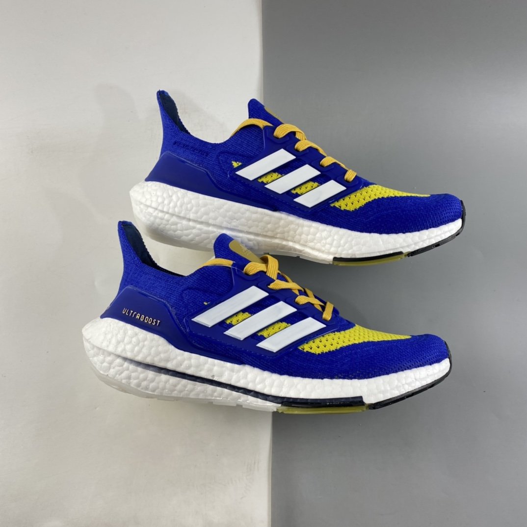 Adidas UltraBoost 21 Thick Popcorn Sock Knit Upper Casual Sports Jogging Shoes FZ1926