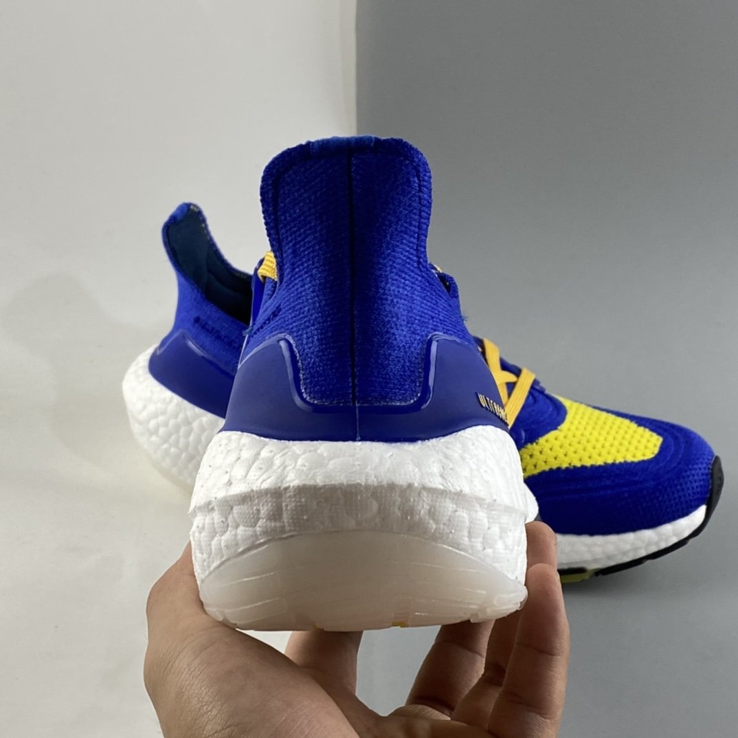 Adidas UltraBoost 21 Thick Popcorn Sock Knit Upper Casual Sports Jogging Shoes FZ1926