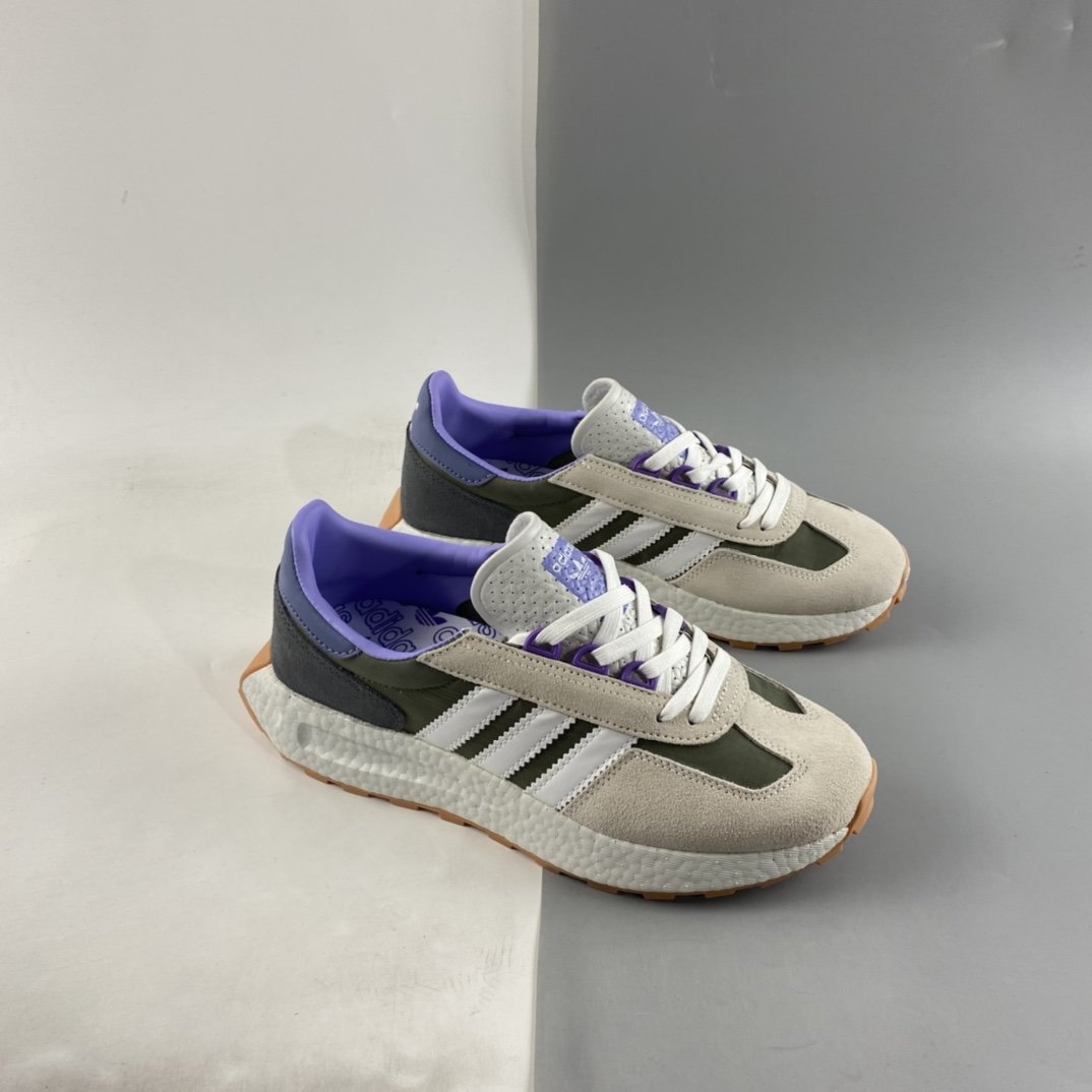 Adidas Retropy E5 Popcorn Midsole Retro Sports Casual Running Shoes GY1034