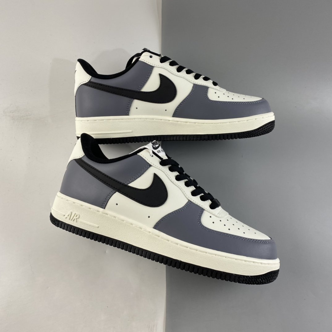 NIKE Air Force 1'07 Low ”Beige Carbon Gray Black” Low Casual Sneakers DD3063-608