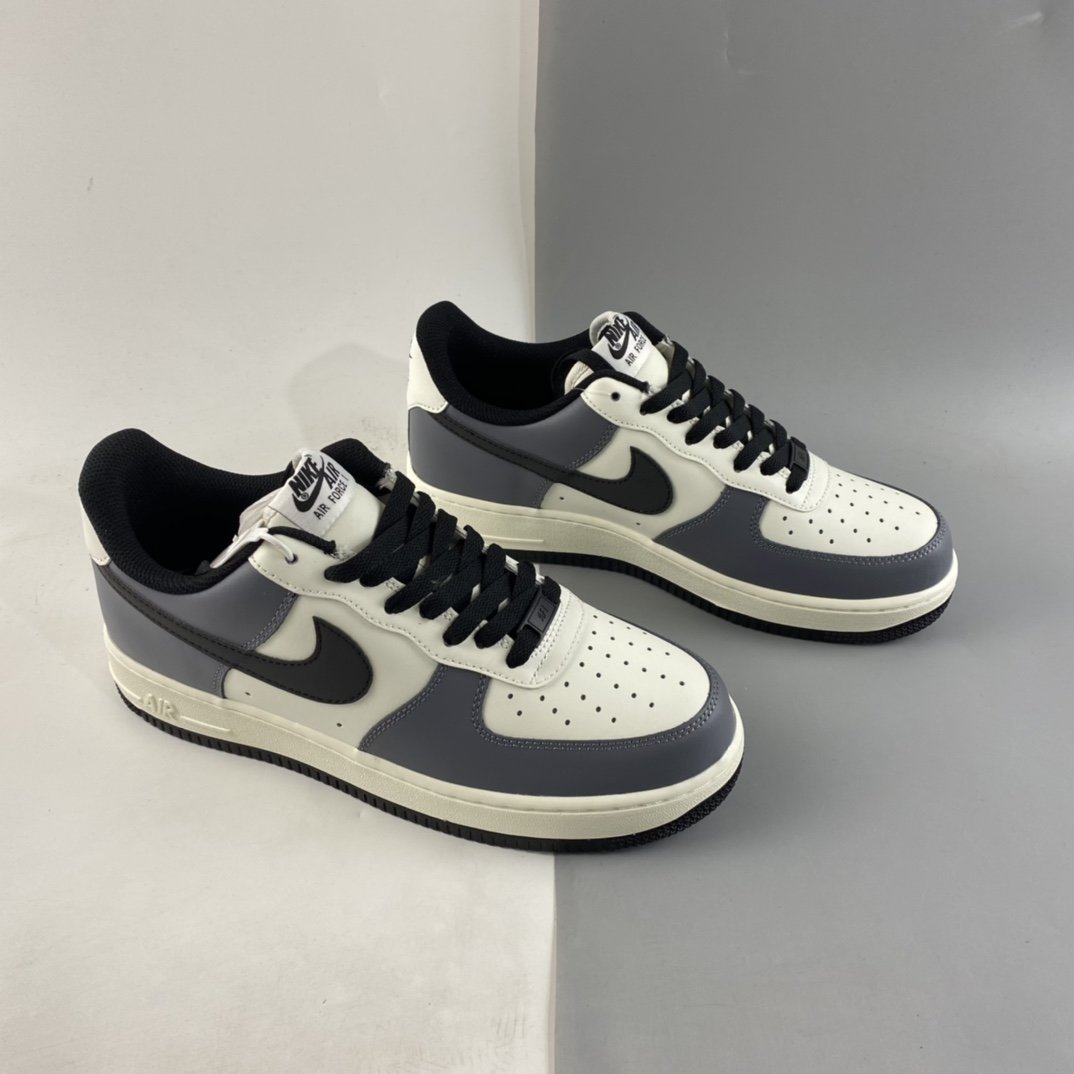 NIKE Air Force 1'07 Low ”Beige Carbon Gray Black” Low Casual Sneakers DD3063-608