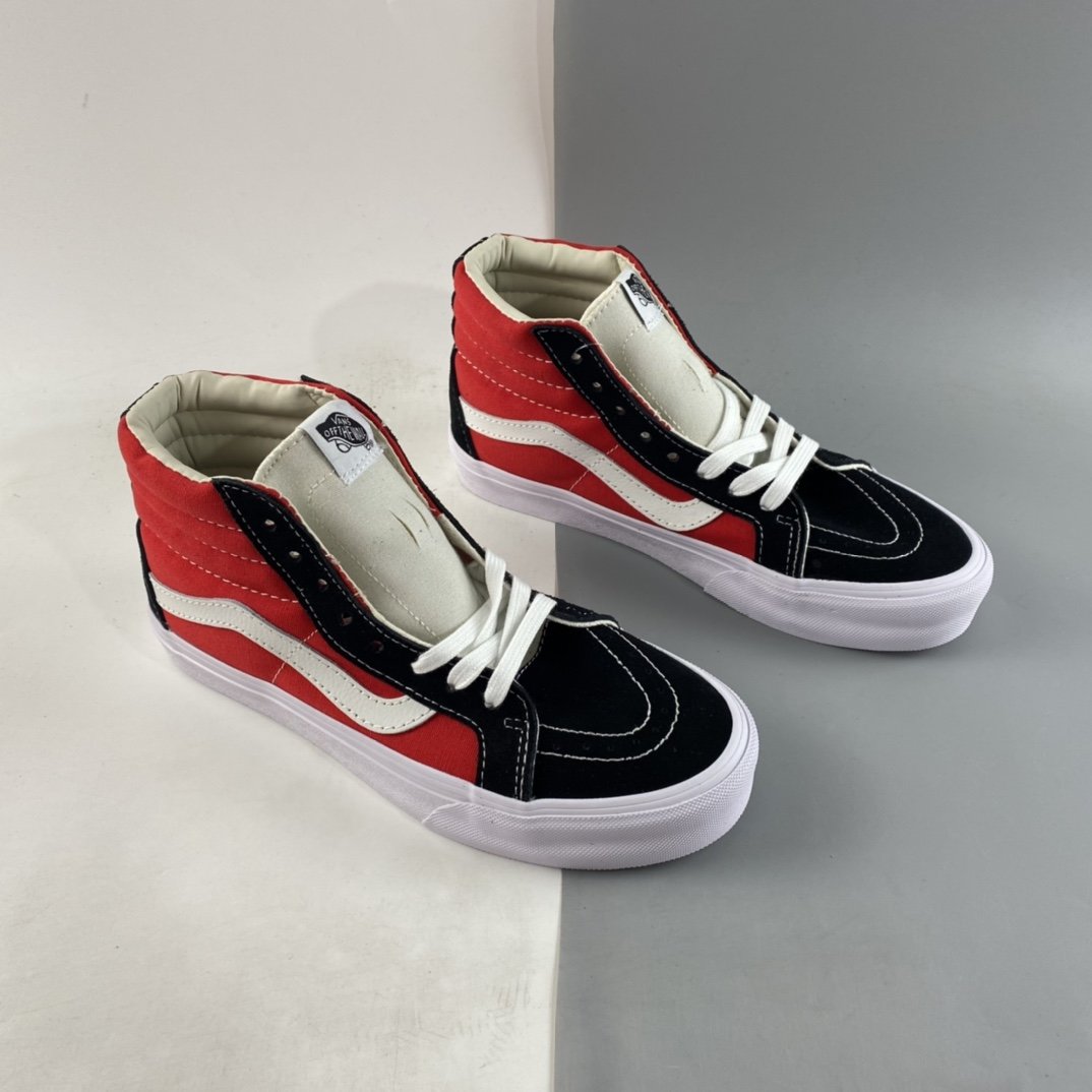 Vans SK8-Hi Vault OG Vans official color-blocking high-top vulcanized shoes VN0A4BVHA0G