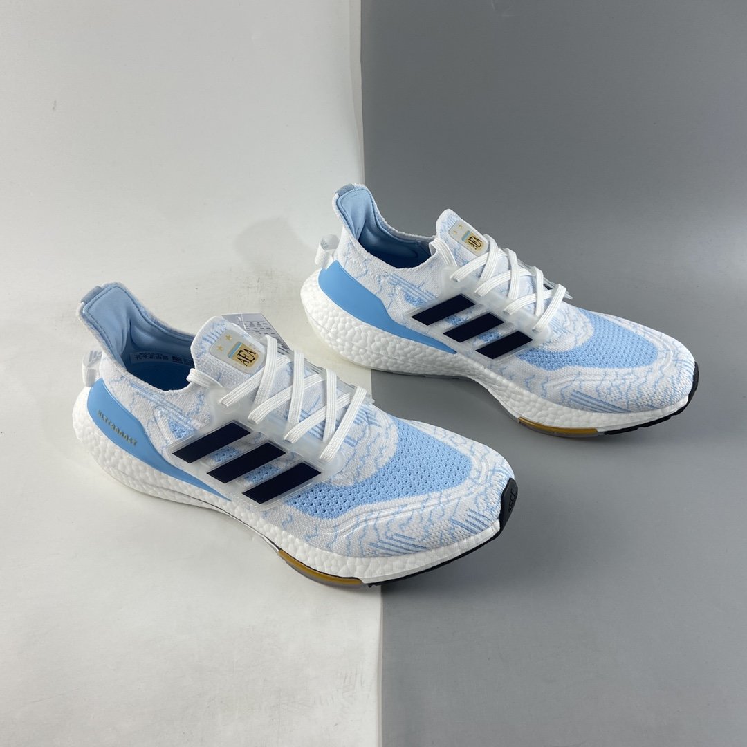 Adidas UltraBoost 21 Thick Popcorn Sock Knit Upper Casual Sports Jogging Shoes GZ7120