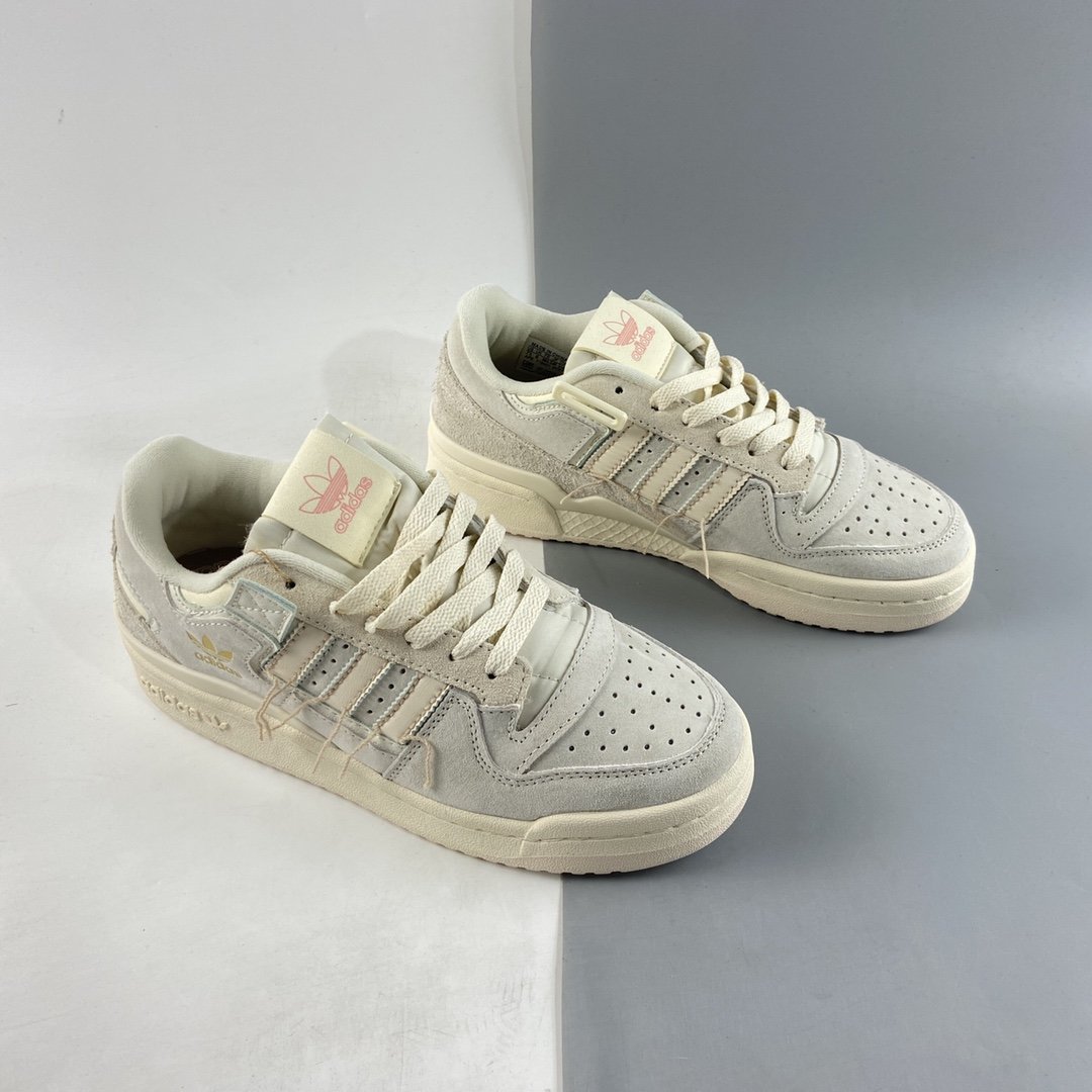 Adidas Forum 84 Low All Pig Eight Material Low Top All-match Trend Casual Sports Sneakers GW0299