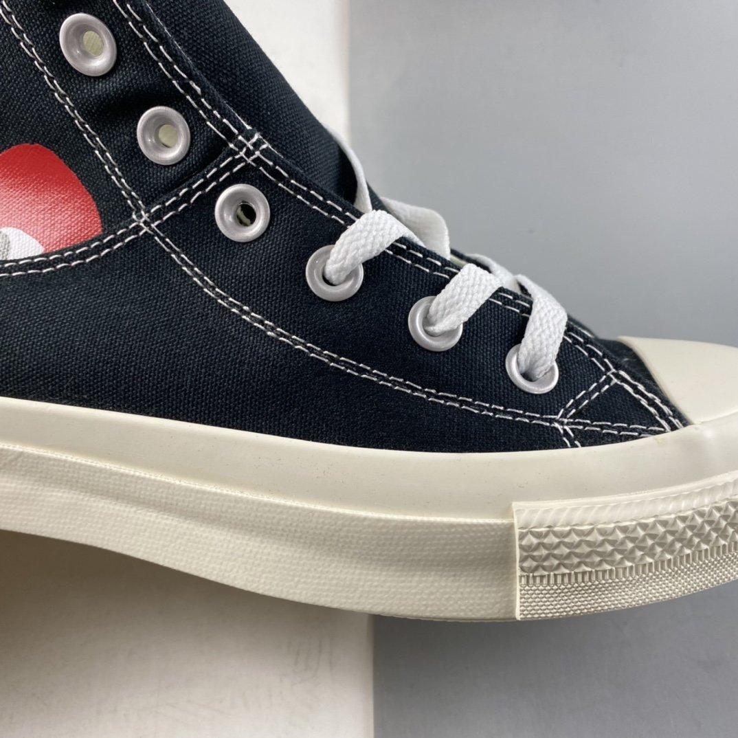 Converse x cdg 2021 autumn and winter models Kawakubo Ling joint high-top casual board shoes 1CL876