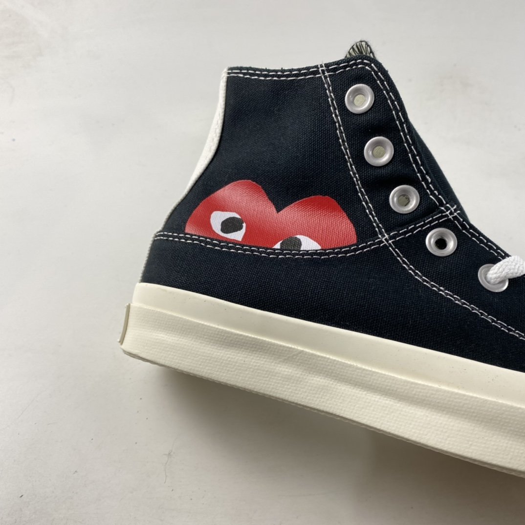 Converse x cdg 2021 autumn and winter models Kawakubo Ling joint high-top casual board shoes 1CL876